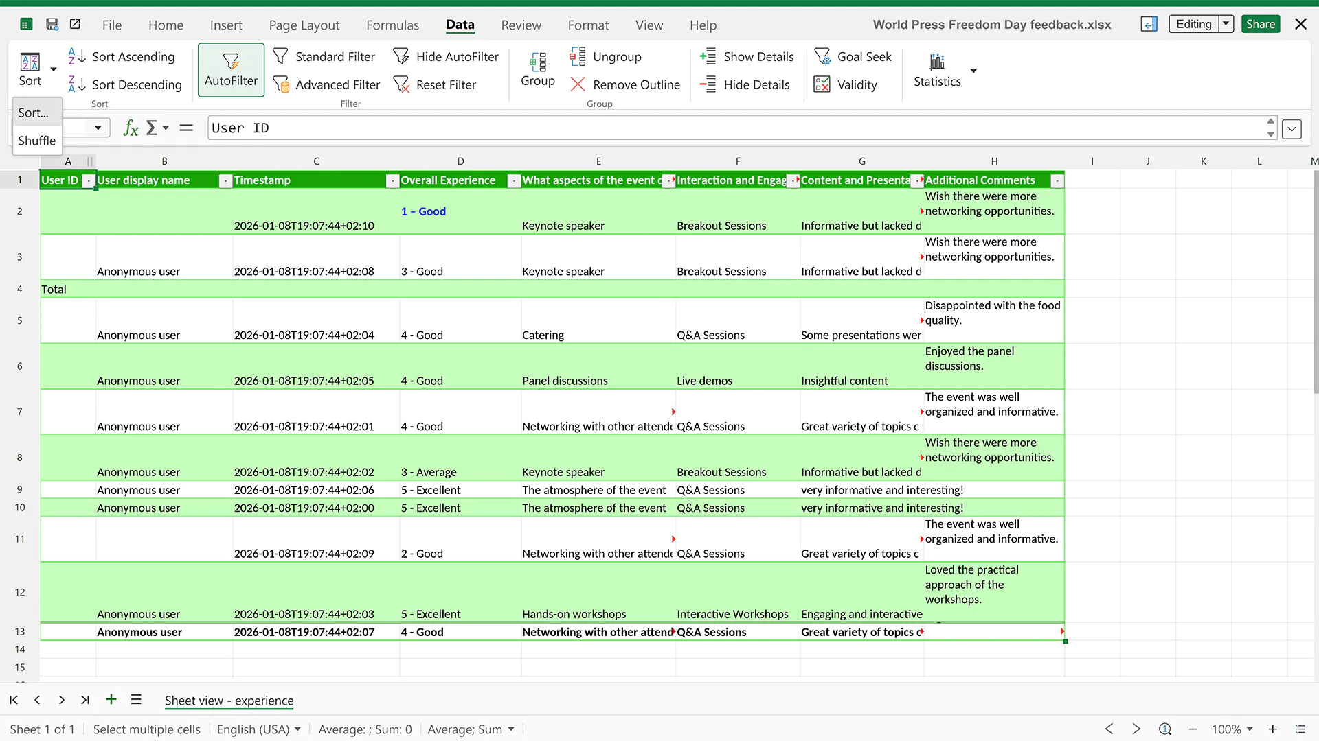 Interfaz de Nextcloud Office para edición colaborativa de documentos online